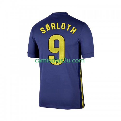 Camisolas de futebol Atlético Madrid Alexander Sorloth 9 Equipamento Alternativa 2025/26 Manga Curta Camisolas de futebol Atlético Madrid Alexander Sorloth 9 Equipamento Alternativa 2025/26 Manga Curta
